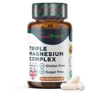 Advanced Triple Magnesium Complex Ideal Strength Magnesium Citrate, L-ascorbate & Oxide 100 Vegan Capsules Natural Product