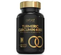 Advanced Turmeric and Black Pepper Capsules 4000mg, ONE per Day with Ginger Root | 90 Turmeric Tablets for Joint Care & Mobilty | Potent Tumeric Supplement Joints | 3 Month Supply | Made in The UK