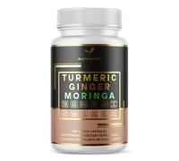 Advanced Turmeric Curcumin 12500mg Ginger 1500mg Moringa 12500mg Boswellia 750mg Saffron 500mg, Joint Care Supplement, Quercetin, Tart Cherry, Ceylon Cinnamon, ONE per Day, 4 Month Supply, Made in UK