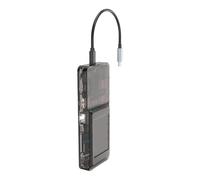 Advanced USB C Hubs 8 In1 Adapter With LCD Screen Interfaces 4K UHD Output 100W Fast Charging Gigabit Ethernet Fast Speed Port