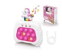 Advanced Version: m MU Rechargeable Pop It Electronic Game, 4 Modes, 120 Levels, Made of Silicone. Quick Push Pop It V2.0 Children and Adults, Fidget Toys