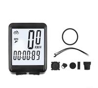 Advanced Waterproof For bike Speedometer with Luminous Features, Large Display for Speed, Time, and Distance Tracking (Wireless White)