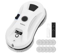 Advanced Window Cleaning Robot, 2800Pa Robot Window Cleaner with Smart Edge Detection, Remote Control, Versatile Automatic Cleaner for Outdoor/Indoor Glass, Mirrors, and Tiles