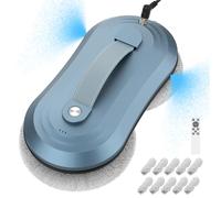 Advanced Window Cleaning Robot, 2800Pa Robot Window Cleaner with Smart Edge Detection, Remote Control, Versatile Automatic Cleaner for Outdoor/Indoor Glass, Mirrors, and Tiles