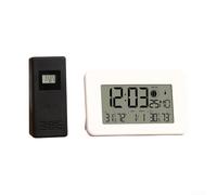 Advanced Wireless Weather Station for Indoor and Outdoor Temperature Humidity Monitoring, Forecasting Based on Barometric Pressure, Multi Sensor Support, and Automatic Time (White)