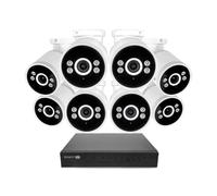 SWANN AdvancedX SWNVK-16ADVANX8B 16-channel 4K Ultra HD NVR Security System - 2TB, 8 Bullet Cameras, White,Black