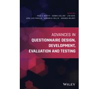 Advances in Questionnaire Design, Development, Evaluation and Testing
