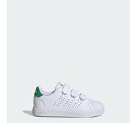 adidas Unisex Kids Advantage Base 2.0 Shoes Children, Cloud White/Cloud White/Green, 12.5 UK Child