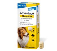 Advantage Chewable >22-45kg Chewable Tablets for Dogs 900mg (3 pack),