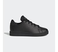 adidas Advantage Lifestyle Court Lace Shoes Tennis, Core Black/Core Black/Grey Six, 3.5 UK