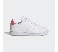 adidas Advantage Lifestyle Court Lace Shoes Tennis, Cloud White/Real Pink/Core Black, 5 UK Child
