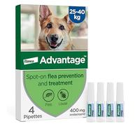Advantage Spot On Flea Treatment 400 Extra Large Dogs 25-40kg, 4 pipettes