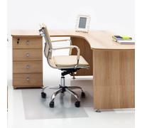 Advantagemat® PVC Lipped Chair Mat for Hard Floor - 90 x 120cm