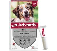 ADVANTIX Dog Antiparasitic Solution Medium Breed 10 to 25kg 6 pipettes