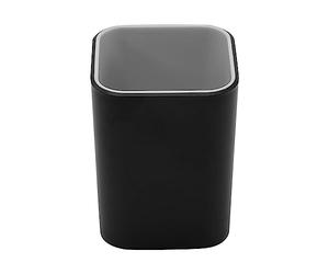 Advantus Fusion Pencil Cup 3"X3"X4"-Black W/Gray Interior