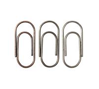Idea-Ology Mini Paper Clips .625" 48/Pkg-Antique Nickel, Brass & Copper/16 Each