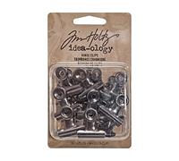 Advantus TH92692 Idea-Ology Hinge Clips 1" 15/Pkg-Antique Nickel, Silver