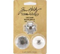 Advantus TH92840 Plastic Idea-Ology Curio Knobs 1-inch x 0.875-inch, Silver