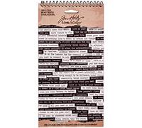 Advantus TH93193 Idea-Ology Spiral Bound Sticker Book 4.5-inch x 8.5-inch Small Talk, Black, Grey