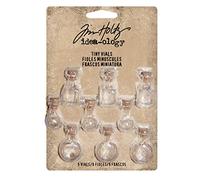 Advantus TH93201 Idea-Ology Tiny Corked Vials 1 x 0.25-inch-Assorted Clear Shapes