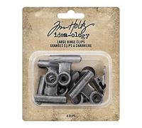 Advantus Tim Holtz - TH93787 Hinge Large Clips, Silver, One Size