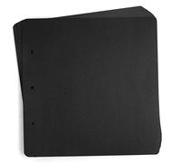 ADVcer 10 Sheets Double Sided 9.84 x 10.24 inch Refill Pages - Acid Free Thick Extra Additional Craft Paper Cardboard, ONLY 10x10 Three-Ring Loose-Leaf Binder Photo Album Scrapbook (Black)