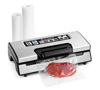 ADVENOR Vacuum Sealer Pro Food Sealer with Built-in Cutter and Bag Storage Includes 2 Bag Rolls 8"x16'and 11"x16' Handle Lock Design 90kpa Double Heat Seal For Food Preservation