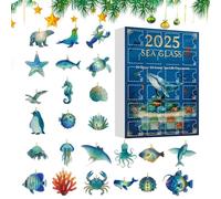 Advent Advent 2025 | 2D Acrylic Party And Gift Decorations For Christmas And Holidays | 24 Days Christmas Calendar Advent Hanging Decoration - For Learning, Development, Fun Family Activity To