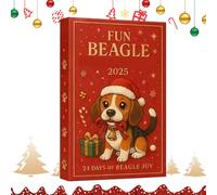 Advent Animal - 2D Acrylic Puppy Decoration - 24 Days Back with Christmas, for Car Rearview Mirror Christmas Party Ledge Garden Tree Winter Celebration Door Knobs