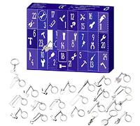 Advent Calendar 2022 Christmas Countdown Calendar with 24pcs Tool Keyring Keychain Key Ring Chain Unique Gift Backpack Pendant Christmas Present for Kids Boys Girls