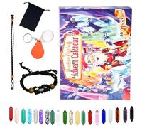 Advent Calendar 2023 | 24 Days of Crystals and Healing Stones Kit, Christmas Advent Calendar Rocks 2023, Gifts for Girls Boys Adults and Teenagers (Santa)