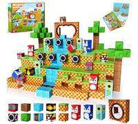 Advent Calendar 2024, 100PCS Magnetic Building Blocks with Magnetic Cubes, STEM Building Montessori Sensory Toys Gifts for Kids Boys Girls Ages 3 4 5 6 7 8 9 10 Starter Set