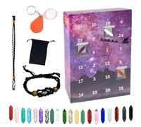 Advent Calendar 2024 | 24 Days of Crystals and Healing Stones Kit, Christmas Advent Calendar Rocks 2024, Present for Girls Boys Adults and Teenagers (1 Set)