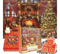 Advent Calendar 2024 Christmas Calendar Jigsaw Puzzles, 24 Days Surprise Countdown Calendars, 1008pcs Puzzles for Adult Kids, Great Stocking Stuffer Gift for Xmas Party Home Decor (cat)