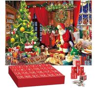 Advent Calendar 2024,Christmas Puzzle Gift,1008Pcs Christmas Jigsaw Puzzle for Adults and Boys & Girls,Jigsaw Countdown to Christmas Puzzle Gift for Home Decoration,Christmas Jigsaw Advent Calendar