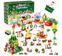 Advent Calendar 2024, Ferdiiz 24 Days Christmas Countdown Calendar 12 In 1 Building Blocks Set, Christmas Vacation Advent Calendar Toys for Boys, Girls Xmas Holiday Gifts