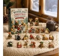 Advent Calendar 2024 Forest Animals Countdown Set For Kids | Premium acrylic forest figures, festive countdown decoration, ideal for home holiday decor A