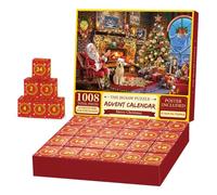 Advent Calendar 2024, Jigsaw Puzzles for Adult Toys Christmas Gifts for Women Men 1008 Piece Jigsaw Puzzle Birthday Gifts for Her Thank You Gifts Friendship Gifts