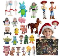 Advent Calendar 2024 Toy Anime Story Toys for Kids,24 Days Countdown Calendar to Christmas Surprise Toys Set with Toy Anime Story Figure, Ideal Xmas Gifts for Boys Girls 3-8 Years Old