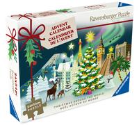 Ravensburger Christmas Around the World Jigsaw Puzzle Advent Calendar for Kids anf Adults Age 12 Years Up Gifts for Kids