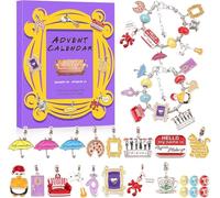 Advent Calendar 2025-24 Days Advent Calendar of FRIENDS Charm Bracelet Kit TV Show- Something special for Kids Adults Men Women Couples