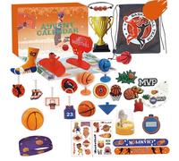 Advent Calendar 2025 24Pcs Basketball Countdown Calendar Basketball Accessories Set for Teens Girls Boys