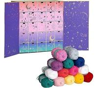Advent Calendar 2025, 25-Day Yarn & Crochet Pattern Countdown Box,DIY Craft Christmas Countdown Calendars for Knitters,Includes Yarn,Crochet Gifts & Patterns (1Set)