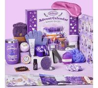 Advent Calendar 2025 Adult Women -24 Days of Christmas Advent Calendar for Mom, Wife, Girlfriend, Sister, Her - Lavender Spa Gifts Basket Set Includes Coffee Mugs, Scented Candle, Bath Salt, Soap
