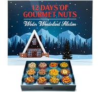 Advent Calendar 2025 Adult Women, Men, Kids - Premium Limited Edition Christmas Gift Box with 12 Gourmet Nut and Snack Treats, - A Holiday Countdown for Making Lasting Memories