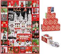 Advent Calendar 2025, Advent Calendar Jigsaw Puzzle 1008 Pcs, 24 Days Countdown Advent Calendar Puzzles, Funny Christmas Game Gift, Christmas Advent Puzzle Party Favors for Adults