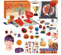 Advent Calendar 2025 Basketball Sport for Teen Boys Girls Teenagers Surprise Box Basketball Accessories Decorations Christmas Countdown Gifts Christmas Stocking Stuffers