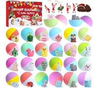 Advent Calendar 2025 Bath Bombs for Kids,Christmas Bath Bomb for Kids with 24 Animal Surprises,Handmade Natural and Organic Bubble Bath Bomb,Advent Calendar Christmasgift for Girls and Boys