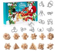 Advent Calendar 2025 Brain Teaser Puzzles 24 Days Christmas Countdown Calendar