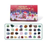 Advent Calendar 2025 Christmas, 24 Days Natural Rock Crystal Advent Calendar, Countdown Christmas Xmas For Birthday Calendar